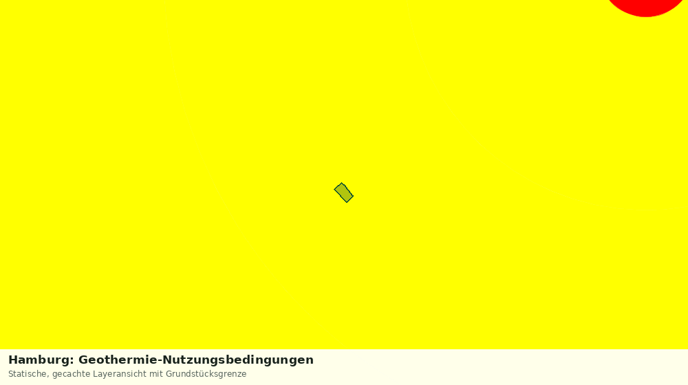 Statische Kartenansicht: Hamburg: Geothermie-Nutzungsbedingungen