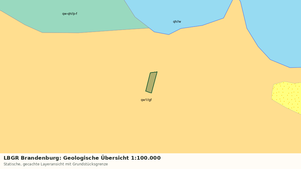 Statische Kartenansicht: LBGR Brandenburg: Geologische Übersicht 1:100.000