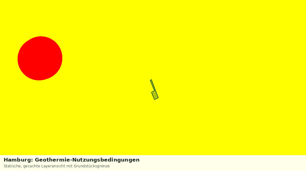 Statische Kartenansicht: Hamburg: Geothermie-Nutzungsbedingungen