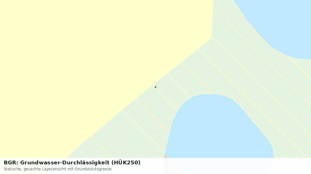 Statische Kartenansicht: BGR: Grundwasser-Durchlässigkeit (HÜK250)