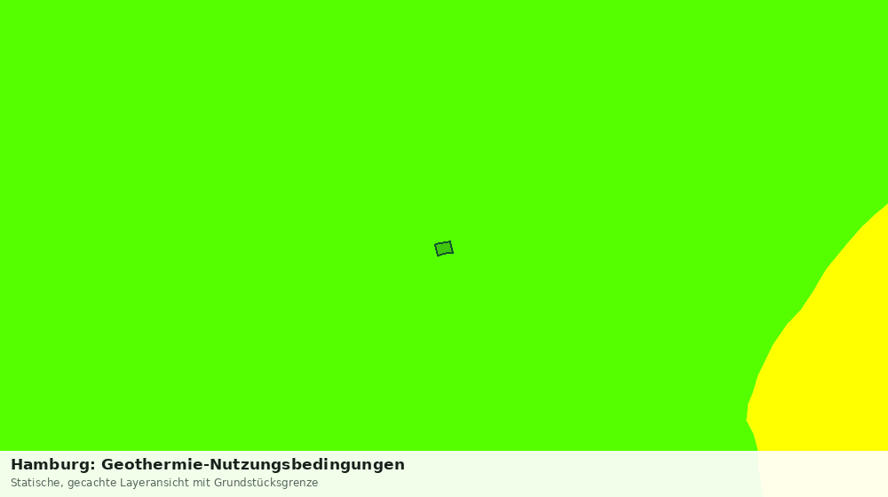 Statische Kartenansicht: Hamburg: Geothermie-Nutzungsbedingungen