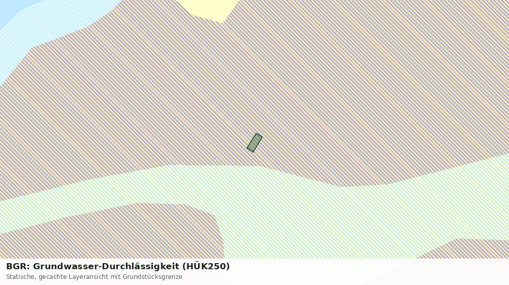 Statische Kartenansicht: BGR: Grundwasser-Durchlässigkeit (HÜK250)
