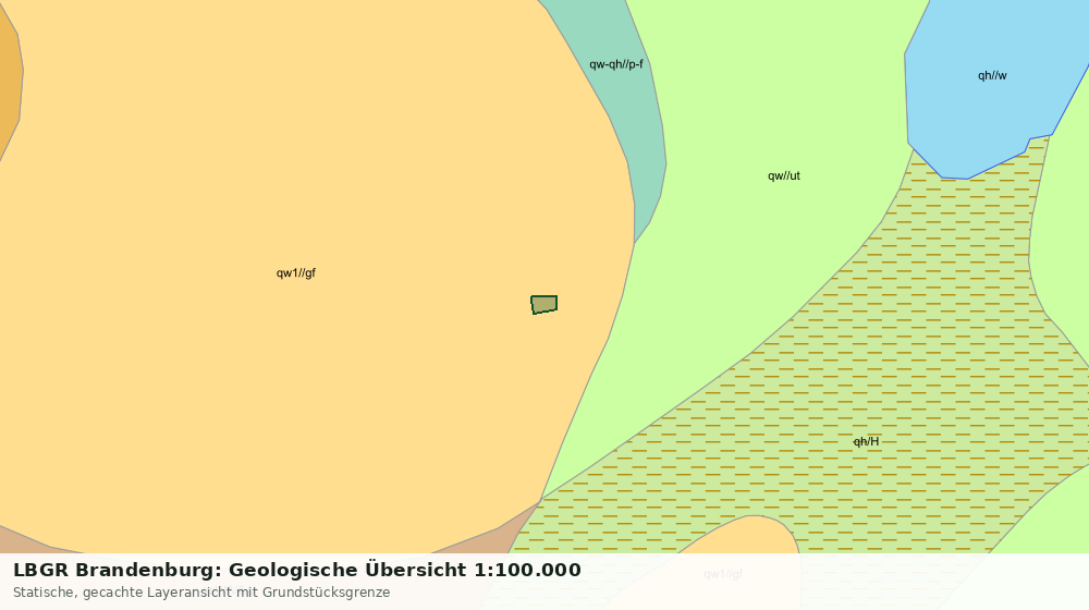 Statische Kartenansicht: LBGR Brandenburg: Geologische Übersicht 1:100.000