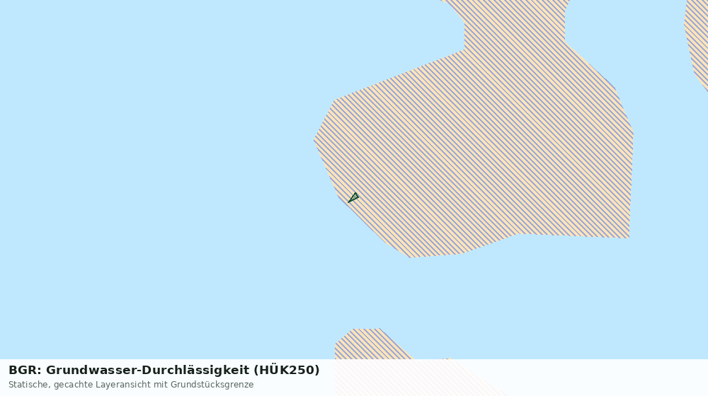 Statische Kartenansicht: BGR: Grundwasser-Durchlässigkeit (HÜK250)