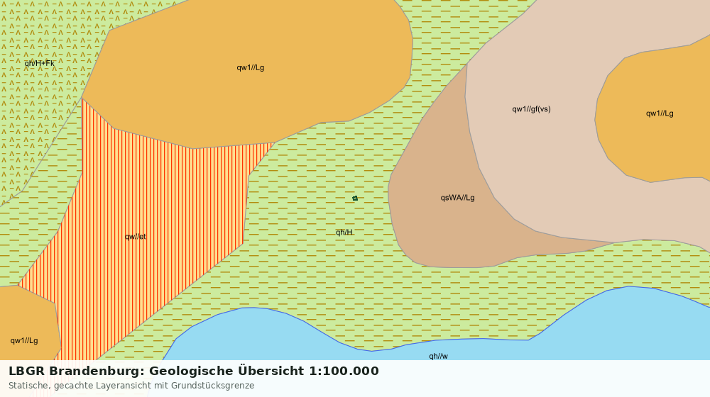 Statische Kartenansicht: LBGR Brandenburg: Geologische Übersicht 1:100.000