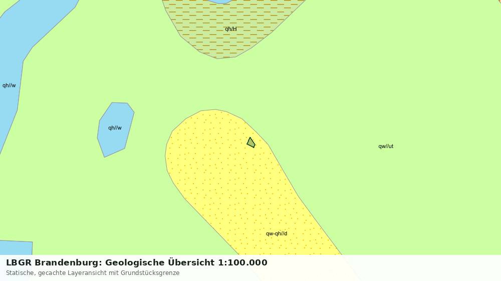 Statische Kartenansicht: LBGR Brandenburg: Geologische Übersicht 1:100.000