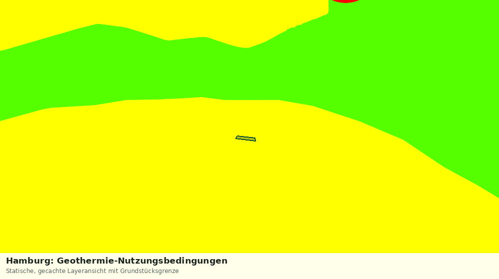 Statische Kartenansicht: Hamburg: Geothermie-Nutzungsbedingungen
