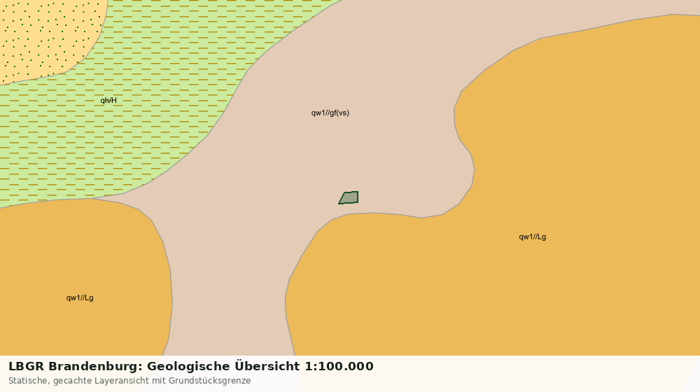 Statische Kartenansicht: LBGR Brandenburg: Geologische Übersicht 1:100.000
