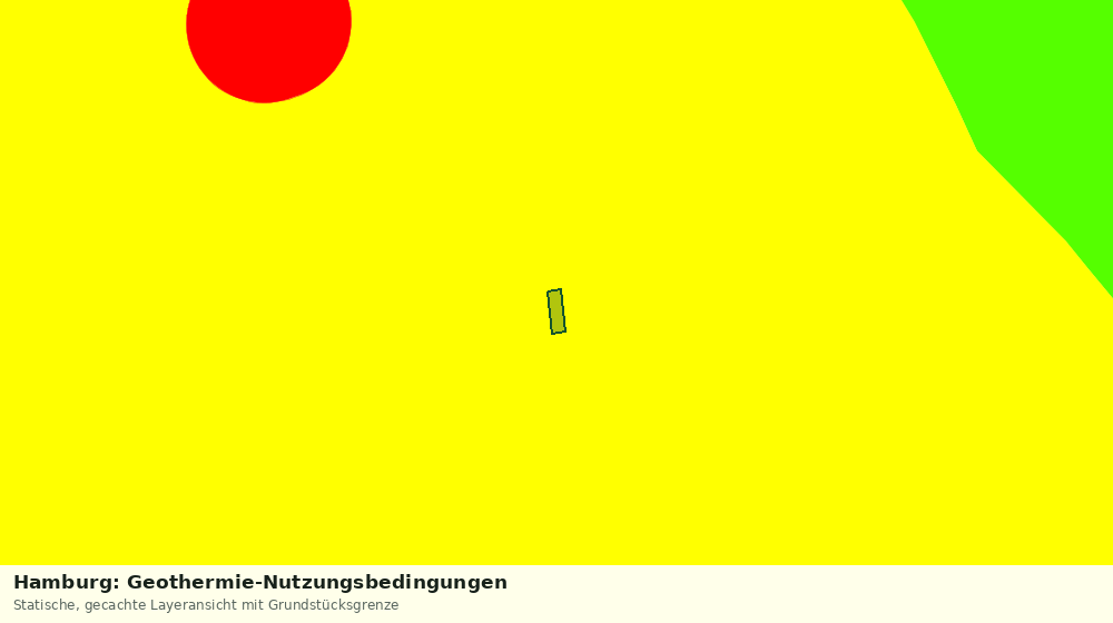 Statische Kartenansicht: Hamburg: Geothermie-Nutzungsbedingungen