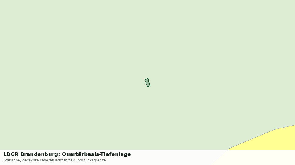 Statische Kartenansicht: LBGR Brandenburg: Quartärbasis-Tiefenlage