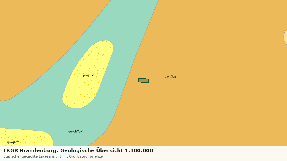 Statische Kartenansicht: LBGR Brandenburg: Geologische Übersicht 1:100.000
