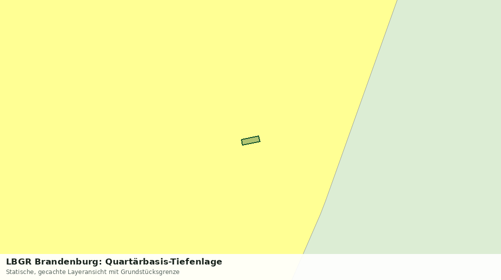 Statische Kartenansicht: LBGR Brandenburg: Quartärbasis-Tiefenlage