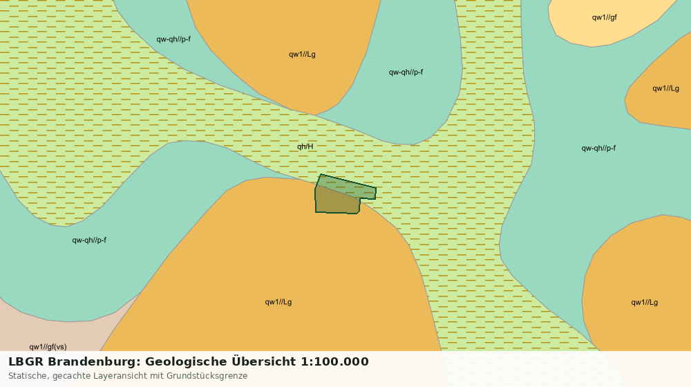 Statische Kartenansicht: LBGR Brandenburg: Geologische Übersicht 1:100.000