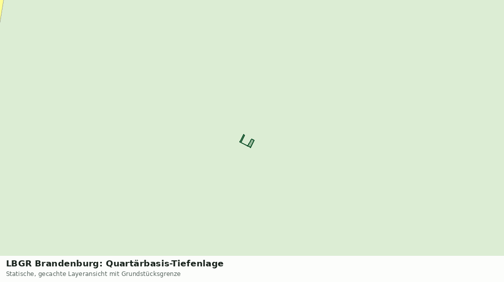 Statische Kartenansicht: LBGR Brandenburg: Quartärbasis-Tiefenlage