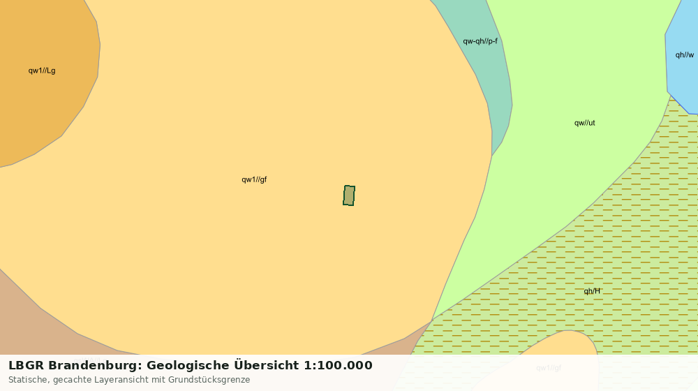 Statische Kartenansicht: LBGR Brandenburg: Geologische Übersicht 1:100.000