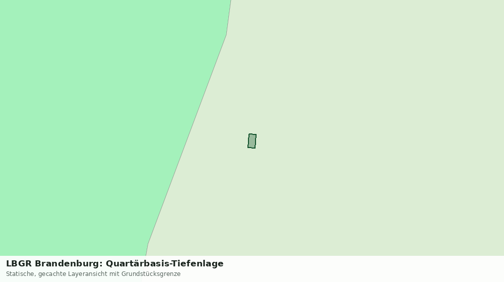 Statische Kartenansicht: LBGR Brandenburg: Quartärbasis-Tiefenlage