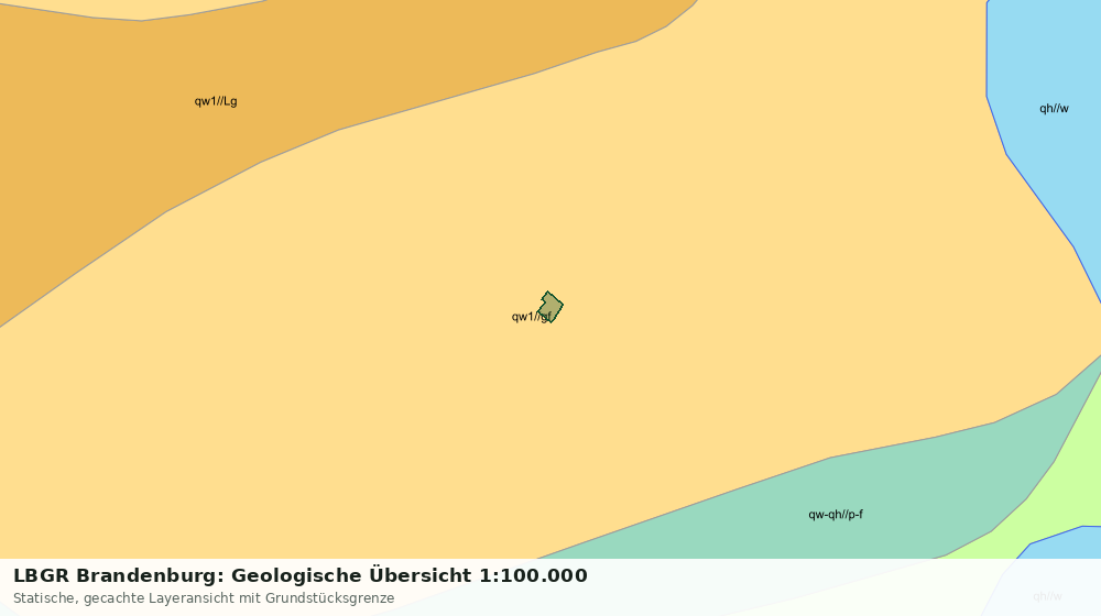 Statische Kartenansicht: LBGR Brandenburg: Geologische Übersicht 1:100.000
