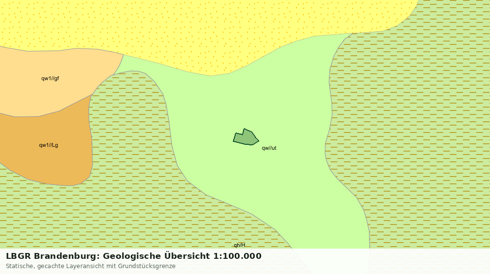 Statische Kartenansicht: LBGR Brandenburg: Geologische Übersicht 1:100.000