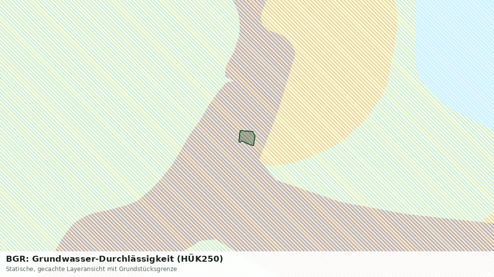 Statische Kartenansicht: BGR: Grundwasser-Durchlässigkeit (HÜK250)