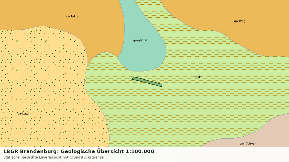 Statische Kartenansicht: LBGR Brandenburg: Geologische Übersicht 1:100.000