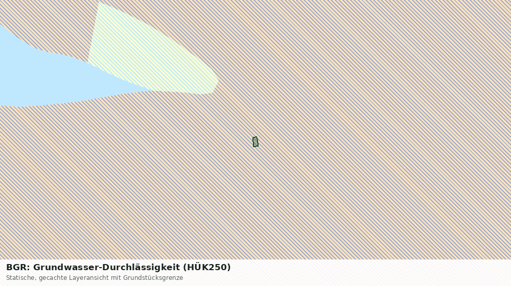 Statische Kartenansicht: BGR: Grundwasser-Durchlässigkeit (HÜK250)