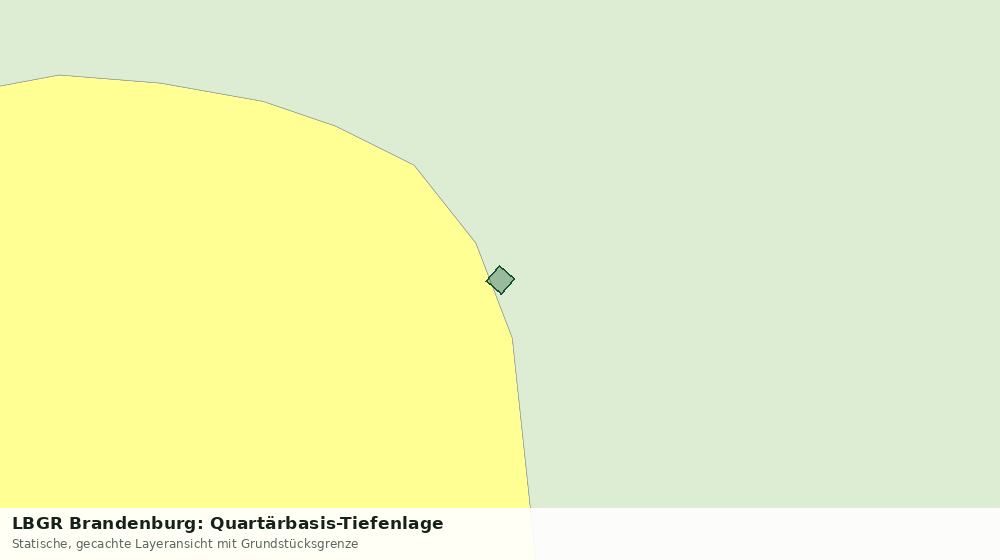 Statische Kartenansicht: LBGR Brandenburg: Quartärbasis-Tiefenlage