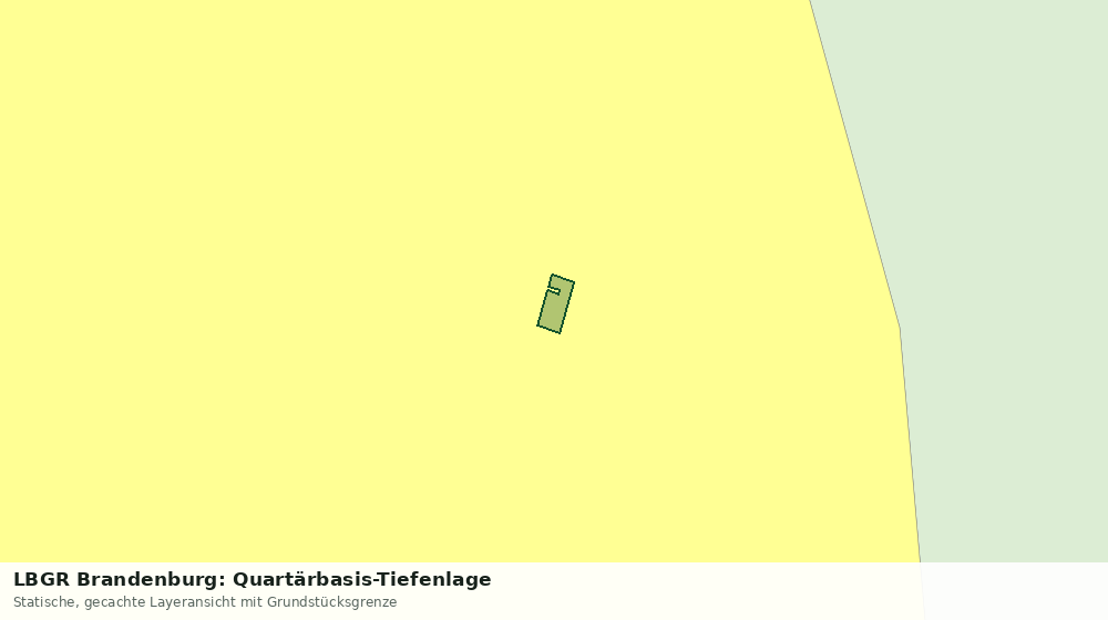 Statische Kartenansicht: LBGR Brandenburg: Quartärbasis-Tiefenlage