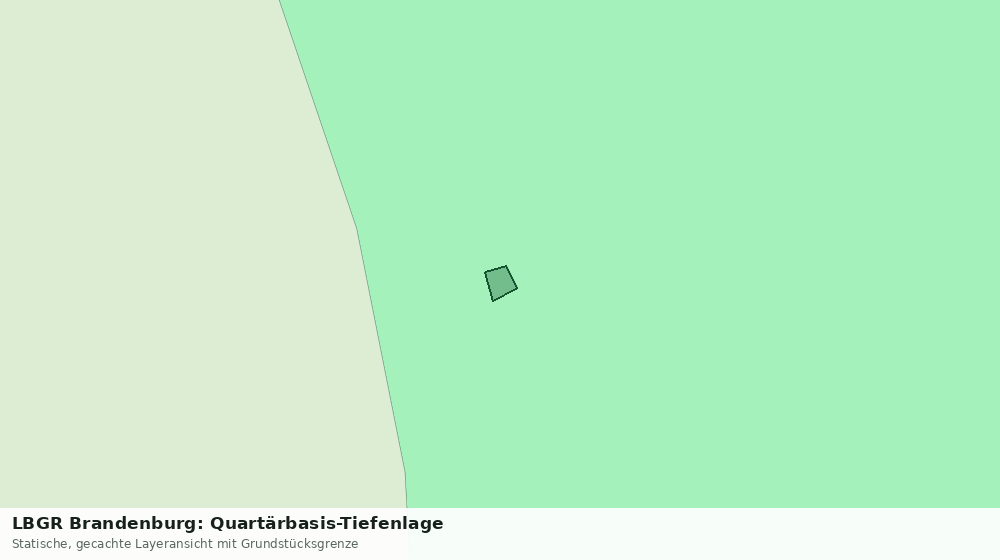 Statische Kartenansicht: LBGR Brandenburg: Quartärbasis-Tiefenlage