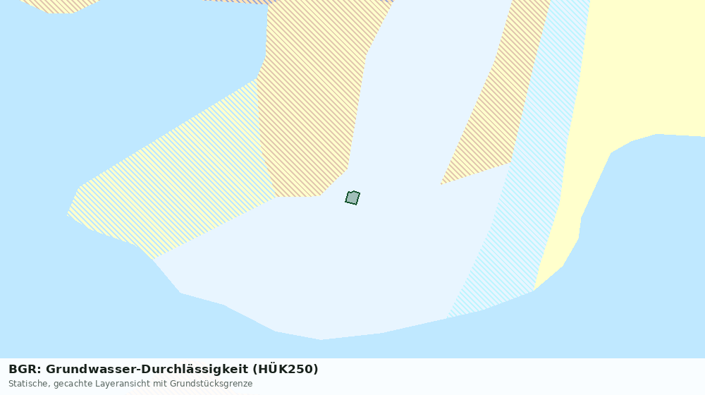 Statische Kartenansicht: BGR: Grundwasser-Durchlässigkeit (HÜK250)