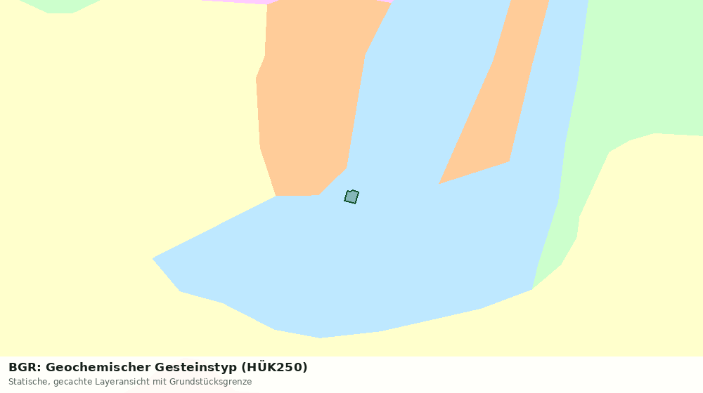 Statische Kartenansicht: BGR: Geochemischer Gesteinstyp (HÜK250)