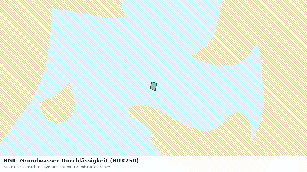 Statische Kartenansicht: BGR: Grundwasser-Durchlässigkeit (HÜK250)