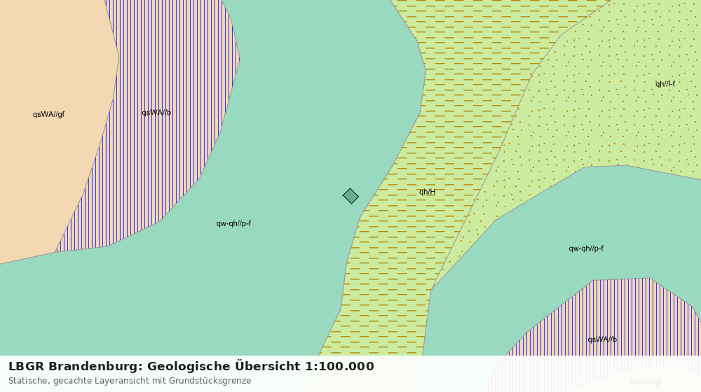 Statische Kartenansicht: LBGR Brandenburg: Geologische Übersicht 1:100.000