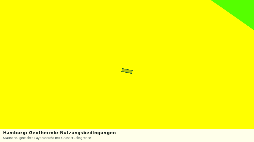 Statische Kartenansicht: Hamburg: Geothermie-Nutzungsbedingungen