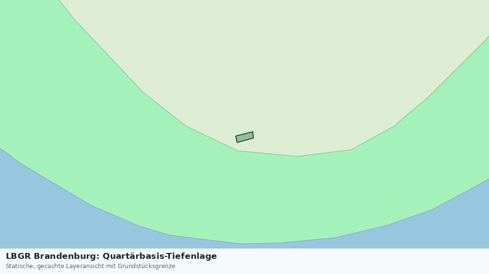 Statische Kartenansicht: LBGR Brandenburg: Quartärbasis-Tiefenlage