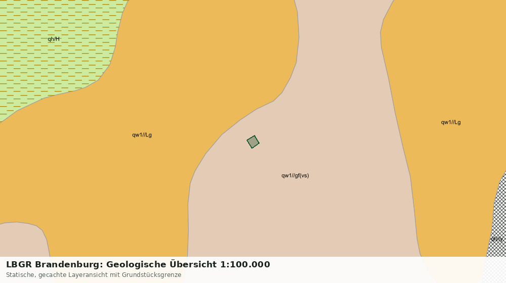 Statische Kartenansicht: LBGR Brandenburg: Geologische Übersicht 1:100.000