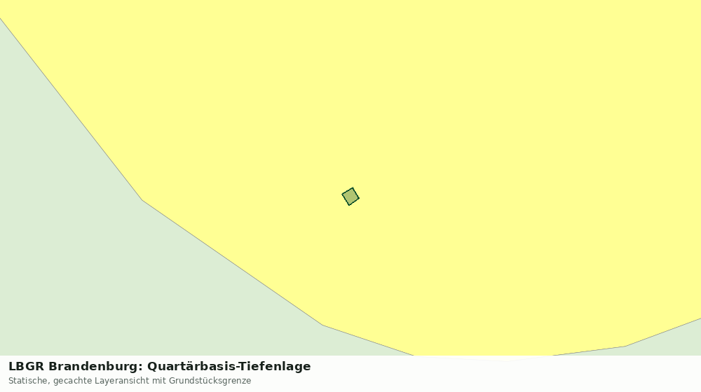 Statische Kartenansicht: LBGR Brandenburg: Quartärbasis-Tiefenlage