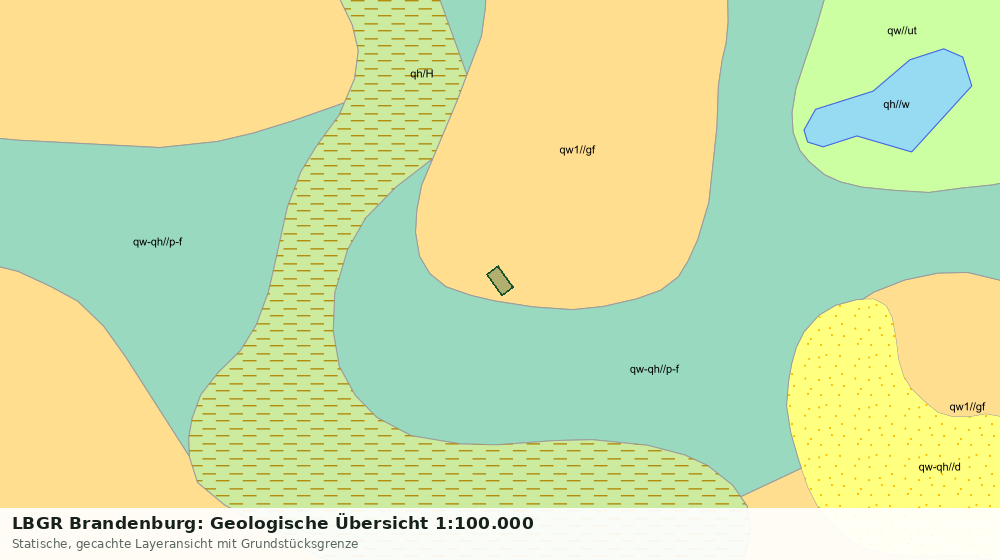 Statische Kartenansicht: LBGR Brandenburg: Geologische Übersicht 1:100.000