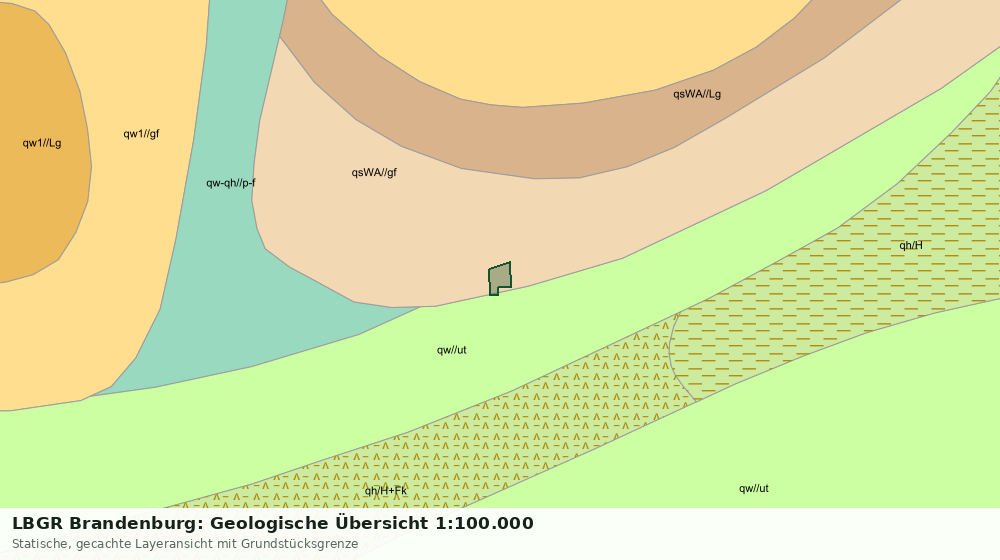 Statische Kartenansicht: LBGR Brandenburg: Geologische Übersicht 1:100.000