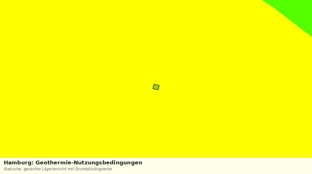 Statische Kartenansicht: Hamburg: Geothermie-Nutzungsbedingungen