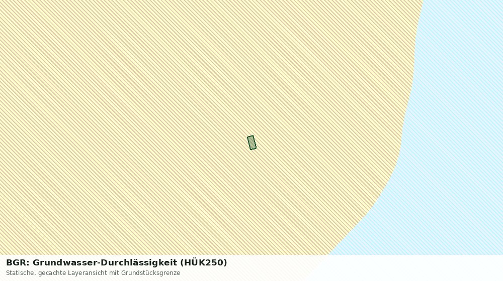 Statische Kartenansicht: BGR: Grundwasser-Durchlässigkeit (HÜK250)