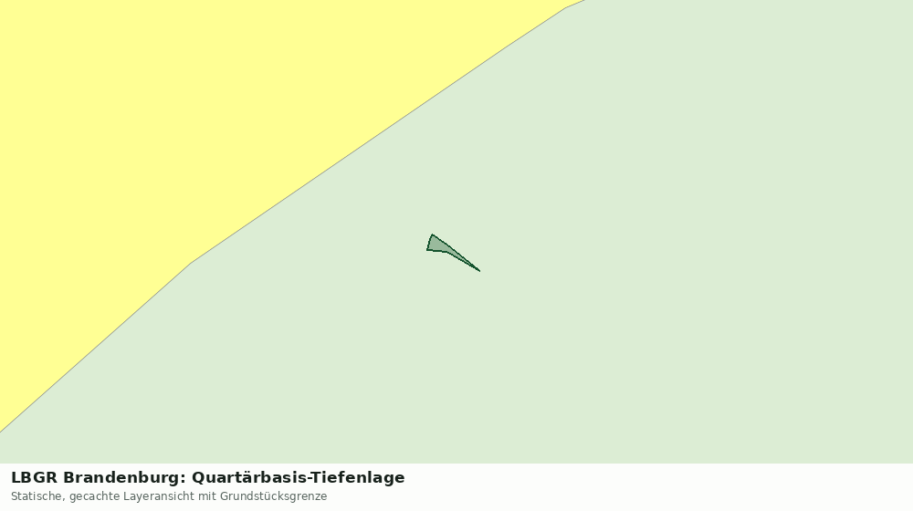 Statische Kartenansicht: LBGR Brandenburg: Quartärbasis-Tiefenlage
