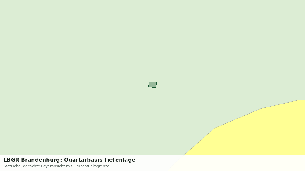Statische Kartenansicht: LBGR Brandenburg: Quartärbasis-Tiefenlage