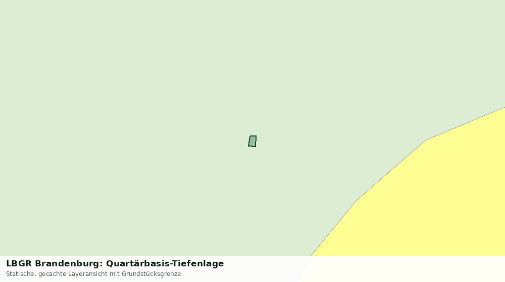 Statische Kartenansicht: LBGR Brandenburg: Quartärbasis-Tiefenlage