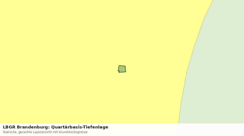 Statische Kartenansicht: LBGR Brandenburg: Quartärbasis-Tiefenlage