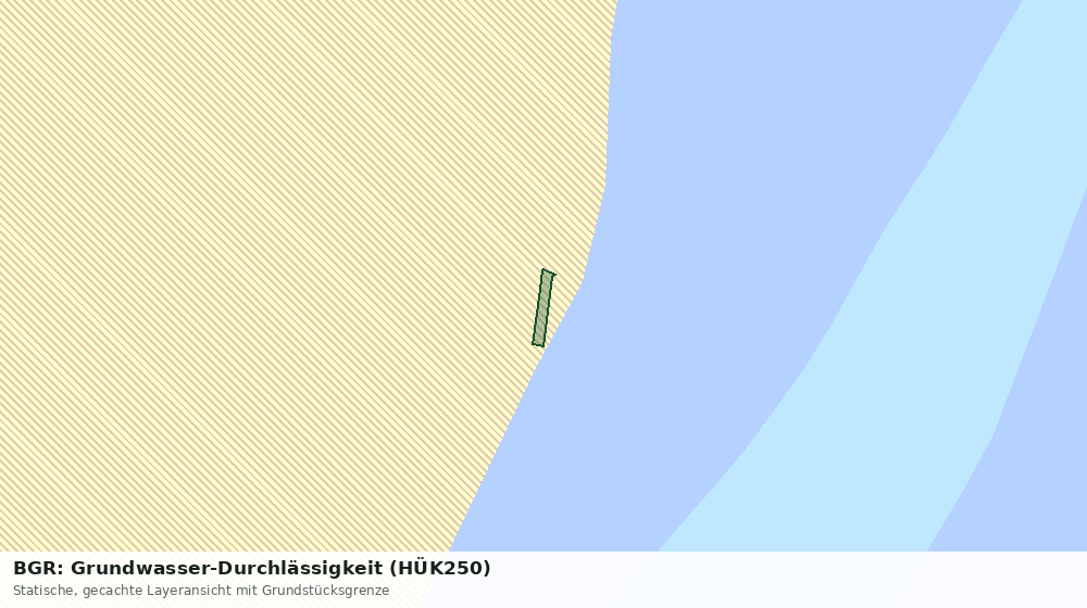 Statische Kartenansicht: BGR: Grundwasser-Durchlässigkeit (HÜK250)