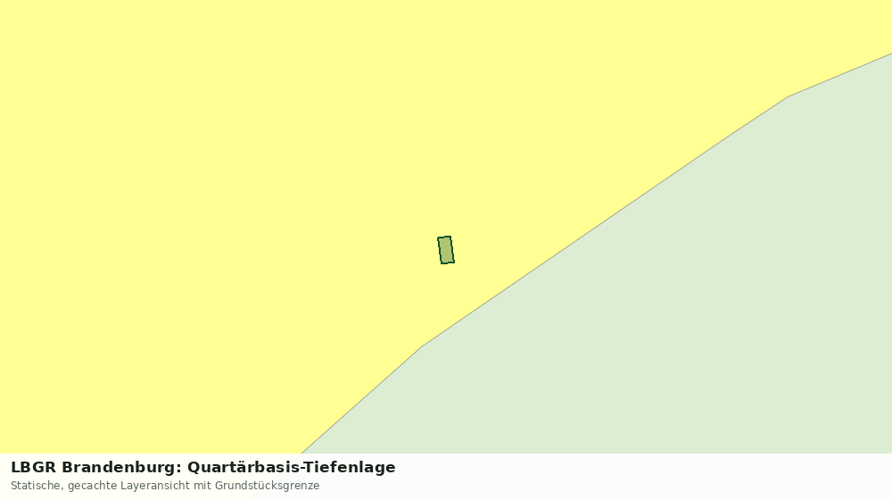 Statische Kartenansicht: LBGR Brandenburg: Quartärbasis-Tiefenlage