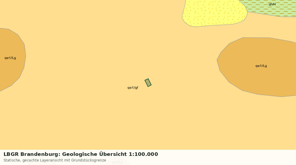 Statische Kartenansicht: LBGR Brandenburg: Geologische Übersicht 1:100.000