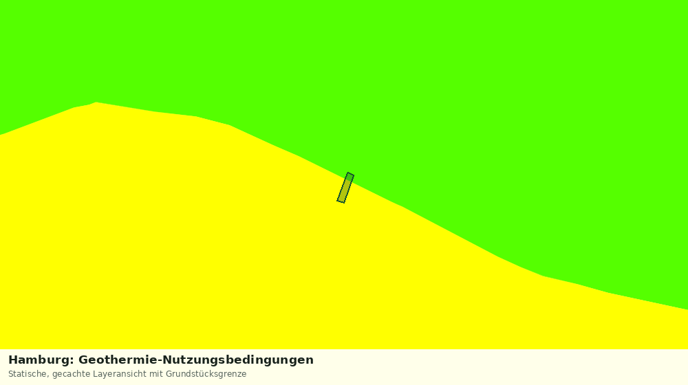Statische Kartenansicht: Hamburg: Geothermie-Nutzungsbedingungen