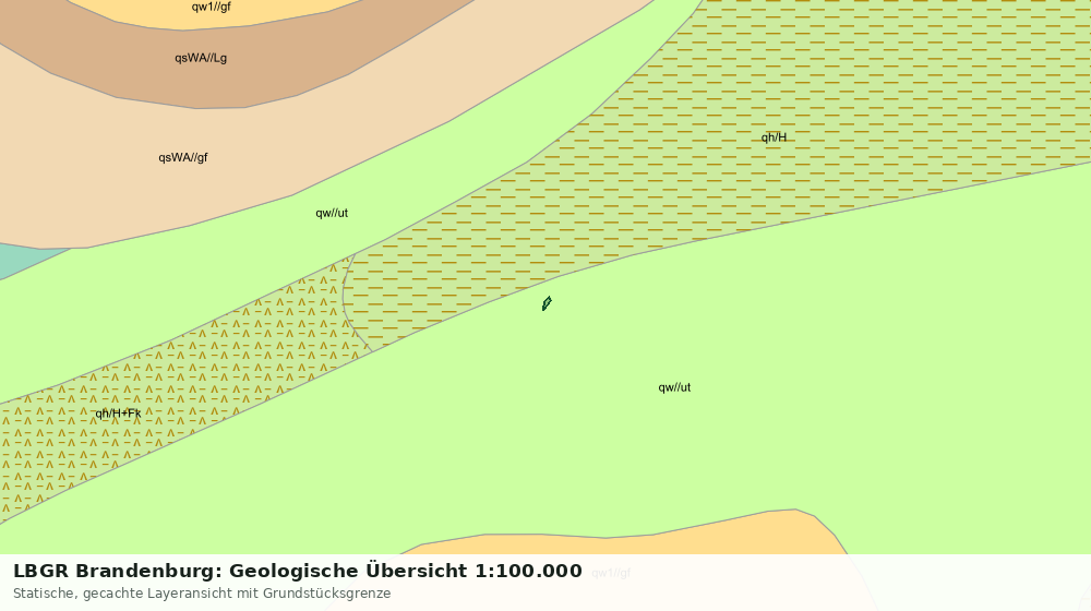 Statische Kartenansicht: LBGR Brandenburg: Geologische Übersicht 1:100.000