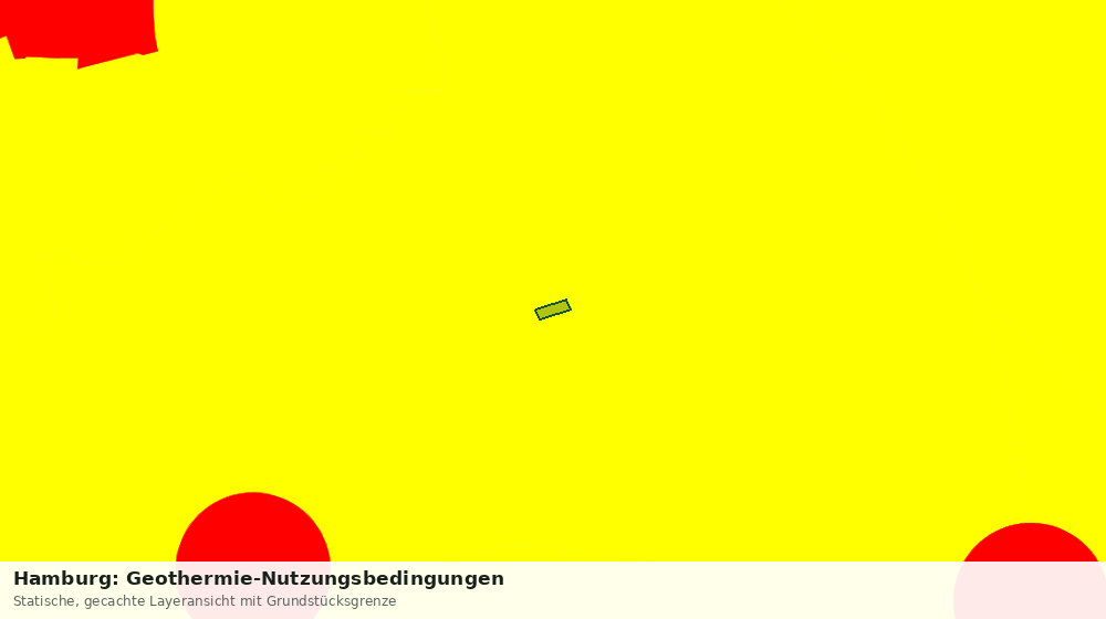 Statische Kartenansicht: Hamburg: Geothermie-Nutzungsbedingungen
